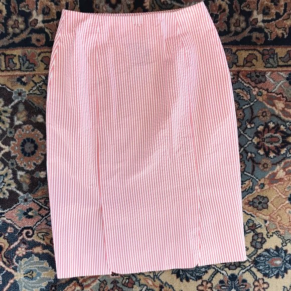 Wmn's Black Fleece by Thom Browne seersucker skirt new new never worn - Picture 2 of 3
